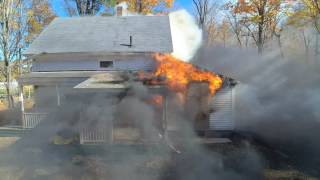 Pepperell MA Live Burn Drone Footage 2016 Part 15 [upl. by Haibot744]