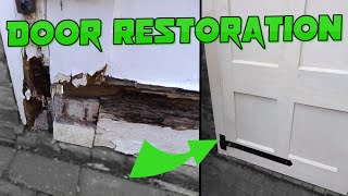 Restoring A Door In Under 10 Minutes Splicing frame [upl. by Ahsieker702]