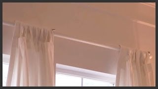 How to install a curtain rod [upl. by Nyrahtak]