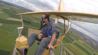 Man flies glider plane first introduced in 1938 [upl. by Ahsit]