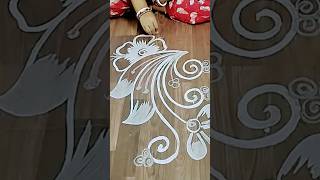 Easy and beautiful rangoli design 🌹attractiverangoli rangolidesign rangoli [upl. by Hightower]