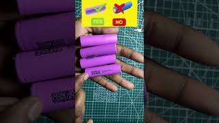 Original vs duplicate lithium ion battery18650 batteryReal VS Fake Battery viralvideo [upl. by Nawuq]