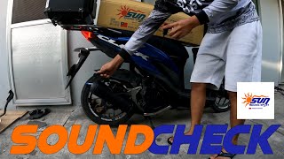 Sun Racing Adjustable Pipe Sound Check  Honda Click 125i [upl. by So]