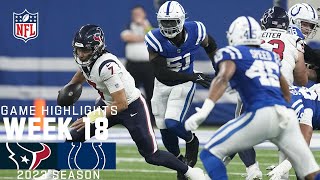 Houston Texans vs Indianapolis Colts  2023 Week 18 Game Highlights [upl. by Neeluj102]