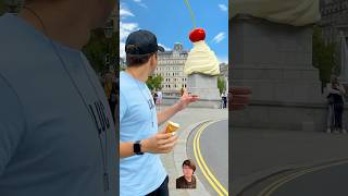 Statues into Ice Cream Delicious magic challenge icecream prank funny creamy funpost [upl. by Nehemiah]