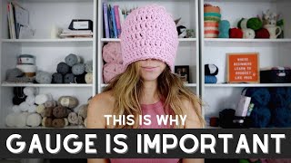 WHAT IS GAUGE in Crochet amp Why is Gauge IMPORTANT  How to Understand and Adjust Gauge [upl. by Nylirret]