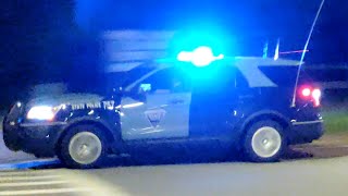 MA State Police Cruiser 757 Responding [upl. by Ahsiele371]