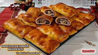 PANCITOS DE JAMÓN NAVIDEÑOS Tradición Venezolana Deliciosos Especiales y Lindos [upl. by Gottfried854]