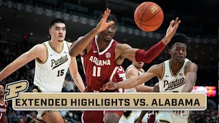 Alabama at Purdue  Extended Highlights  Big Ten Mens Basketball  Dec 9 2023 [upl. by Cattan939]