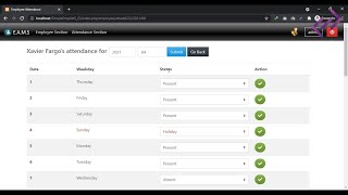 Employee Attendance Management System in PHP MySQL CodeIgniter with Source Code  CodeAstro [upl. by Drofliw]