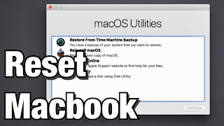 How to Reset a Macbook Air to Factory Settings [upl. by Barger]