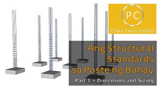 Ang Structural Standards sa Poste ng Bahay Part 1 of 3  Dimension and Sizing [upl. by Naitsabes]