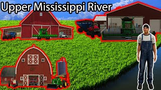 Small Medium and Large Farm Builds on Upper Mississippi River Valley Farm Sim 22 [upl. by Amisoc]