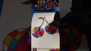 🍒 colouring colours viral videos trending videos art asmr sounds drawing [upl. by Ahseina28]