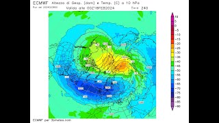 🟠 METEO TUTTO SUL SECONDO STRATWARMING GFS Vs ECMWF [upl. by Agni]