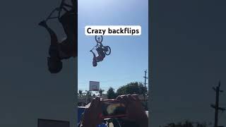 Crazy Backflips with bikers music hiphop rap trickinglife musicgenre flip musicsong sports [upl. by Nellac993]