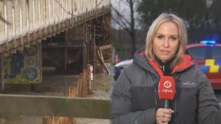 Ashburton Bridge closure cuts town in half says 1 NEWS reporter [upl. by Nytsirhc]