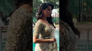 Nora Fatehi glams in saree during Matka Promotions  YBrant News [upl. by Carlynn]