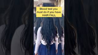 Blood test for hairfallhairfallcontroll hairfall drmallika youtube trending [upl. by Navac]