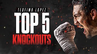 Top 5 Teofimo Lopez Knockouts [upl. by Niveg]