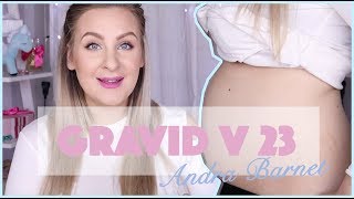 Gravid för andra gången visar magen  GRAVID V 23 Andra barnet [upl. by Frere]