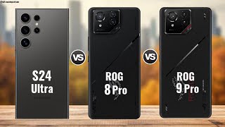 Samsung S24 Ultra vs Asus Rog Phone 8 Pro vs Asus Rog Phone 9 Pro  Comparison [upl. by Ronym]