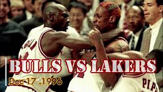 Amazing Chicago Bulls Comeback vs The LA Lakers Dec17 1996 [upl. by Akilak]