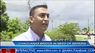 CHAGUANAS BRIDGE IN NEED OF REPAIRS [upl. by Ettecul]