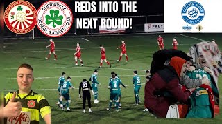 CLIFTONVILLE VS PORTADOWN REDS INTO THE NEXT ROUND IRISH CUP VLOG 2 [upl. by Erodaeht]