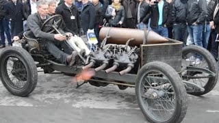 Impressive 1905 Darracq V8  Rétromobile 2016 [upl. by Geller]