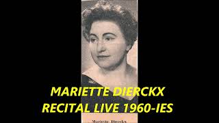 MARIETTE DIERCKX RECITAL GiocondaTrovatoreCarmen LIVE [upl. by Mihar700]