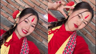 LAHUR JANI RELAIMA  COVER VEDIO  it’s me puja  Nepali culture [upl. by Chaudoin442]