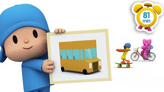 POCOYO MAGYARUL –️ 🚍UTAZZUNK BUSSZAL🚍  81 perc Teljes Epizódok  Rajzfilm gyerekeknek [upl. by Gelhar]