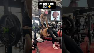 IF THE BAR MOVES AN INCH IT COUNTS gym shorts shortsfeed viral [upl. by Cartie932]