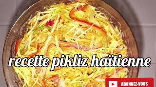 Recette pikliz haïtienne cuisinecreole haitienne pikliz tuto salade mange carotte choux [upl. by Gnilhsa]