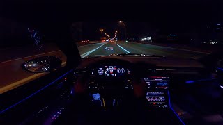 AUDI RS6 C8  NIGHT DRIVE POV by AutoTopNL [upl. by Thilda]