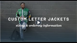 Jostens Letterman Jacket Size and Order Video [upl. by Ellocin234]