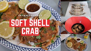 Easy and Simple Soft Shell Crab Recipe – Frywall Fridays [upl. by Ahsinav779]