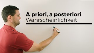 A priori a posteriori bedingtetotale Wahrscheinlichkeit Bayes Statistik  Mathe by Daniel Jung [upl. by Lezley]