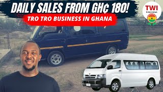 We make daily sales of ¢180 to ¢200 to the car owner every day  Tro Tro Business Breakdown in Ghana [upl. by Bora781]