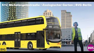 100 SU Zoologischer Garten  Jebensstr Berlin  BVG Berlin  Mercedes Benz eCitaro G  Berlin [upl. by Anirec]