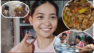 NAG LUTO AKO NG ADOBONG ATAY AT BALUNANMUKBANG NG CHICHARON [upl. by Edlyn943]