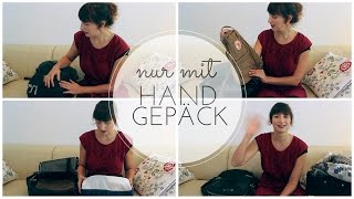 REISEN nur mit HANDGEPÄCK 1 PACKLISTE für 1 Woche [upl. by Otiragram]