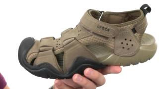 Crocs Swiftwater Leather Fisherman SKU8557147 [upl. by Platt]