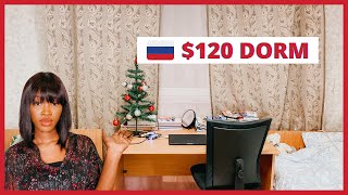 STUDENT HOSTEL IN RUSSIA CLean my 120 RUDN dorm with me vlogmas 14 [upl. by Barnum]