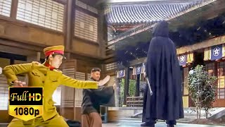 Kung Fu Movie The man in black is a master of kung fu and challenges the enemy in single combat [upl. by Aridan303]