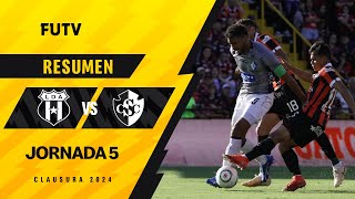 Resumen Alajuelense 01 Cartaginés  Jornada 5  Clausura 2024 [upl. by Edylc]