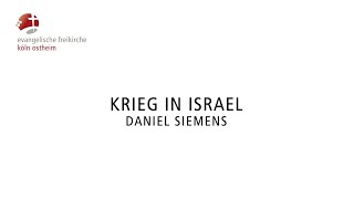 Krieg in Israel  Daniel Siemens [upl. by Aipotu]