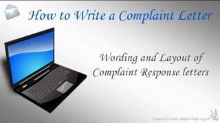 How to write a Complaint Letter [upl. by Adnilemreh]