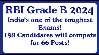 RBI Grade B 2024  Indias One of the toughest Exams [upl. by Silletram]